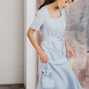 Linen ruffled underwear, underskirt with lace at bottom - under our Gloria dress