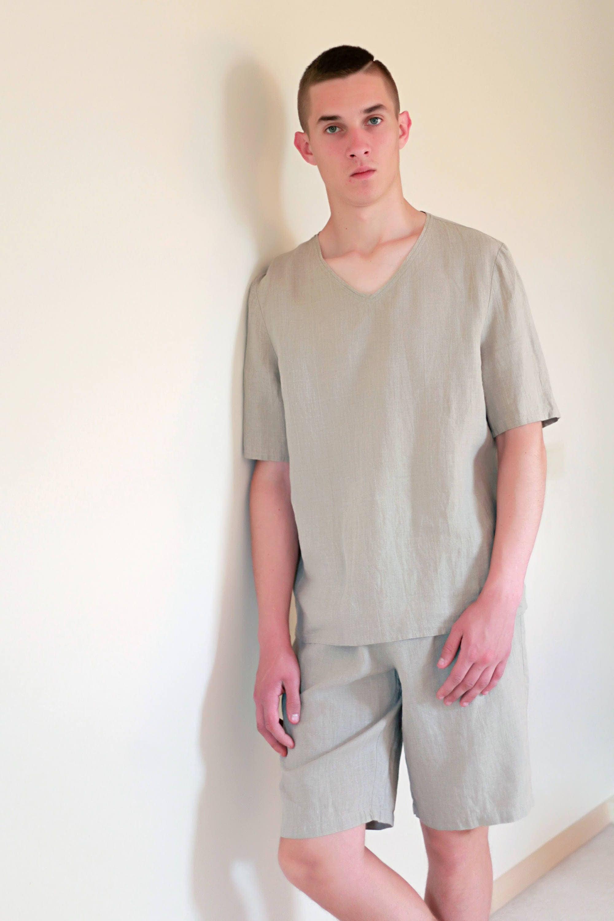 Flax Linen Pajamas Etsy