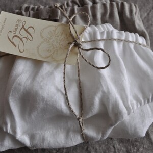 Set of Two Pure Linen Panties/ Women&#39;s Knickers/ Linen underwear/ Linen Lingerie/ Organic Panties/ Flax Intimates/ Linen Undies for Her