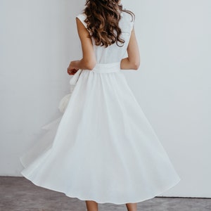 Bohemian Wedding Dress MAGNOLIA/ Linen Bridesmaids Dress/ Linen Long ...