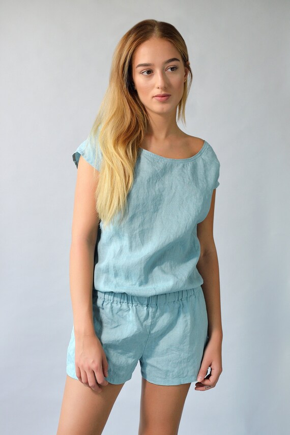 womens linen playsuit