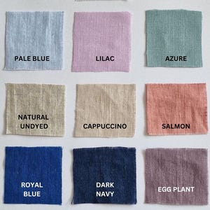 Lightweight 140g/m2 linen colors