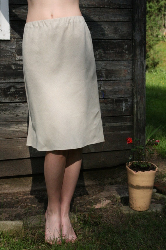 Linen Half Slip/ Flax Slip/petticoat Linen/ Linen Underwear/ Linen