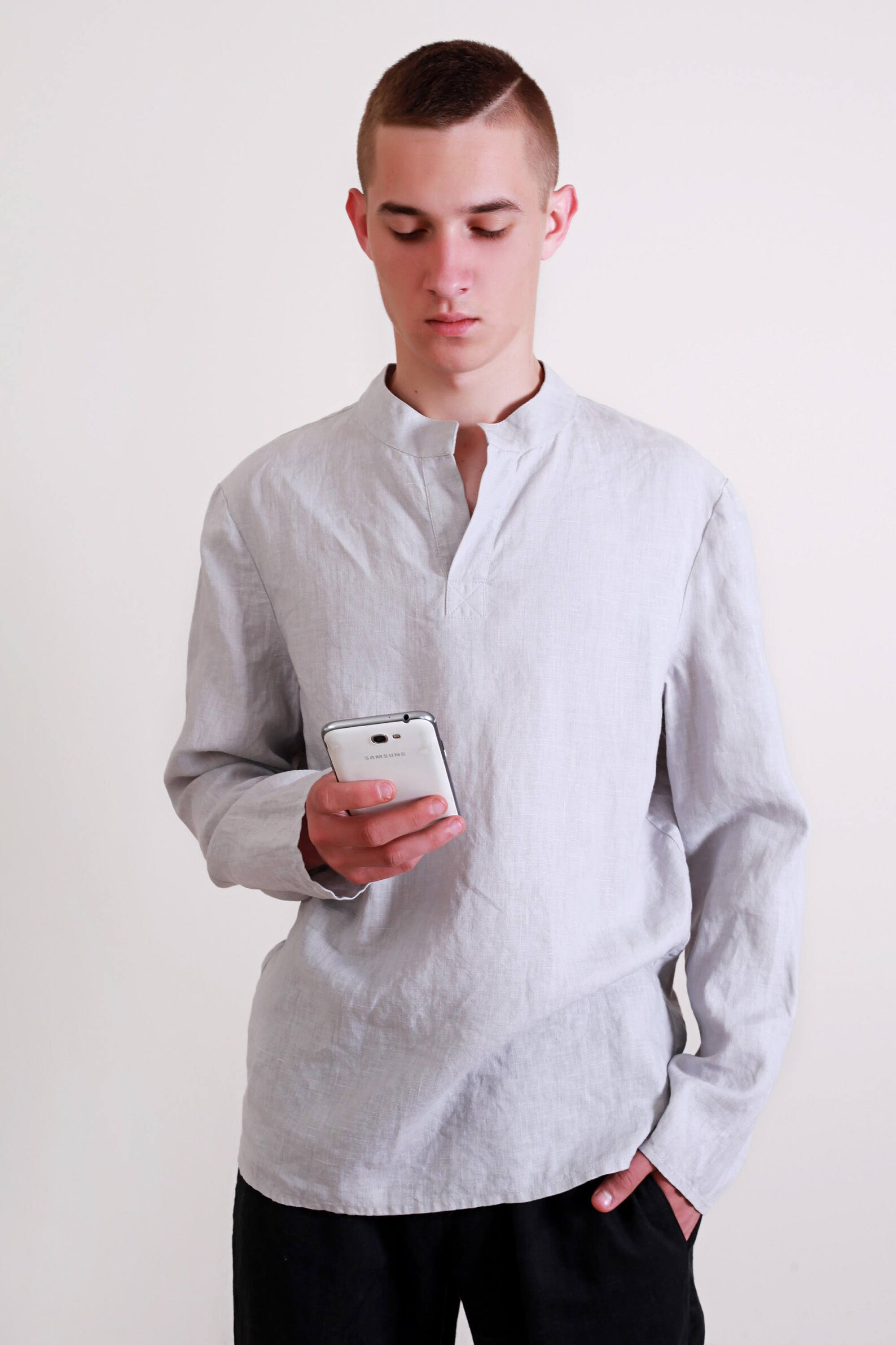 Linen Shirt Men's / Casual Style Men's Shirt/ Etsy