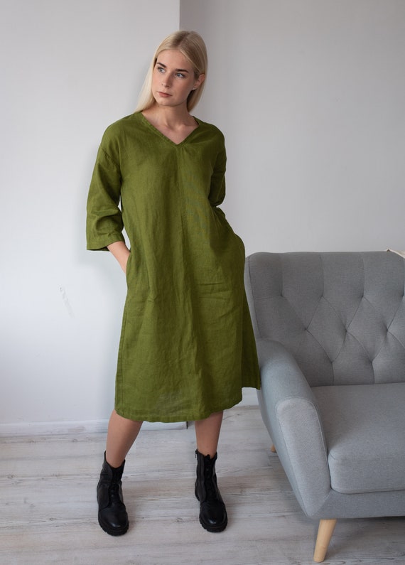 2024 Rene ❁THE EXCLUSIVE LINEN Dress38 3/4 Puff Sleeve Organza Gown