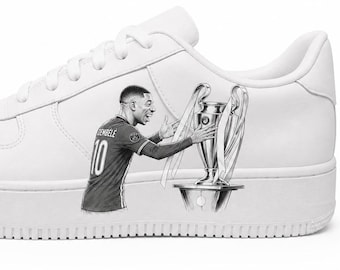 Dembele PSG Limited Edition Custom Sneakers – PSG Art Edition – UCL-Version