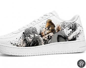 Vinland Saga Unisex Limited Edition Custom Sneakers – Thorfinn Customized Anime Sneakers – Handgefertigt – Anime Art