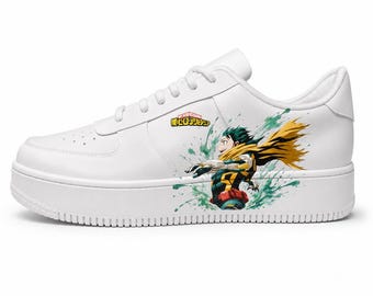 My Hero Academia Deku Limited Edition Unisex Custom Sneakers - Handgefertigt - Anime-Kunst