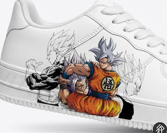 Limitierte Unisex-Dragon-Ball-Sneaker – Goku & Vegeta-Motive – Handgefertigt – Anime-Kunst