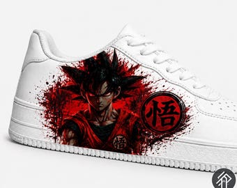 Unisex-Sneaker mit Dragon Ball-Motiv – Goku-Anime-Sneaker – Handgefertigt – Anime-Kunst