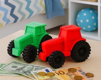 Alcancía de tractor