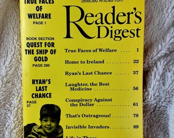 Magazyn Vintage Reader's Digest, wydanie wielkoformatowe, marzec 1995 r.