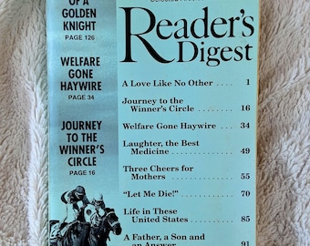 Wydanie Vintage Reader's Digest w dużym formacie, duży druk, maj 1995, tom 39, nr 230