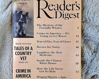 Wydanie Vintage Reader's Digest w dużym formacie Duży druk Sierpień 1995 Tom 39 Nr 230