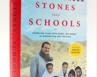 STONES Into SCHOOLS by Greg Mortenson - PRISTINE Condition Hardcover Book! Compelling Diplomacy and Humanitarian Book; Wonderful Gift!