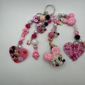 Mickey Mouse Bag Charm Keychain Bag accessories handmade image 1