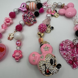 Mickey Mouse Bag Charm Keychain Bag accessories handmade image 2