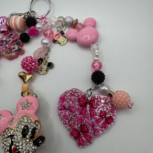 Mickey Mouse Bag Charm Keychain Bag accessories handmade image 4