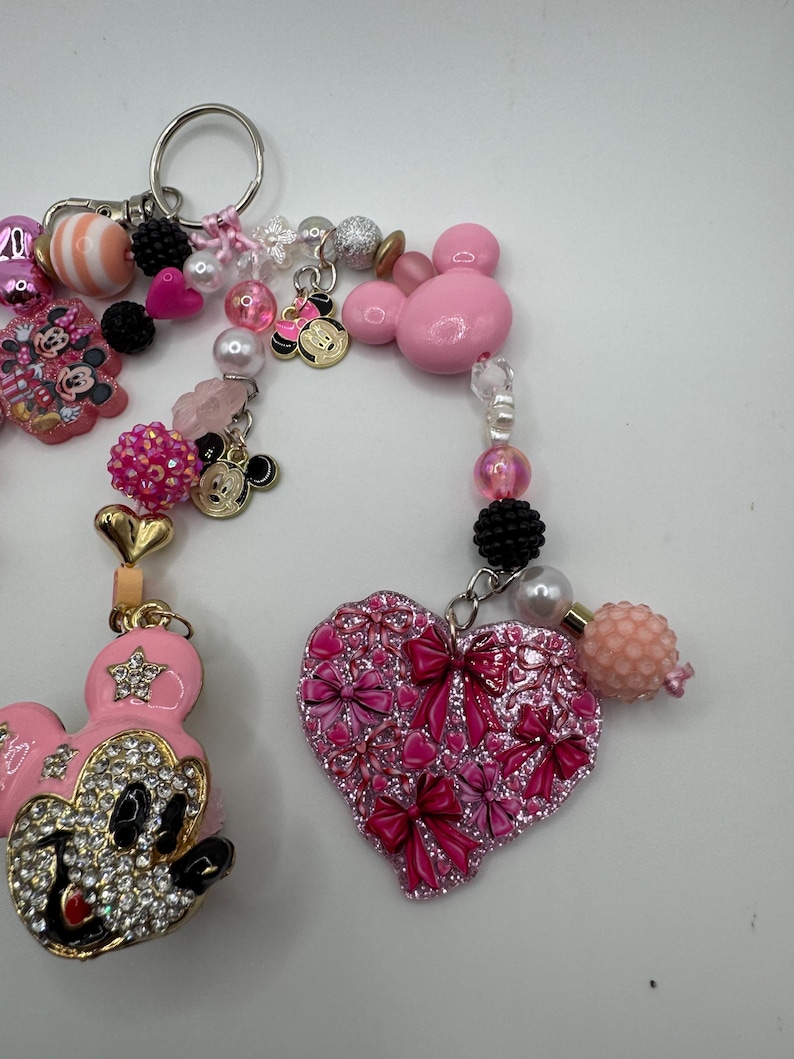 Mickey Mouse Bag Charm Keychain Bag accessories handmade image 4