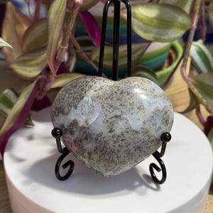 Dendritic Opal Heart - Dendritic Heart Dendritic Heart - Abundance / Protection / Growth / Stability / Grounding