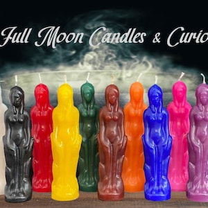 Full Body Female Human Tall Figure Image Candle Goddess Candle Ritual Candle 10 Colors