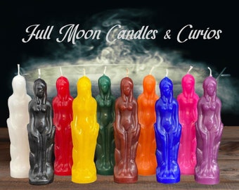 Full Body Female Human Tall Figure Image Candle Goddess Candle Ritual Candle 10 Colors