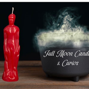 Red Male Human Figure Image Candle Ritual Candle