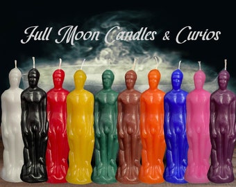 Full Body Male Tall Human Figure Image Candle Ritual Candle God Candle 10 Colors