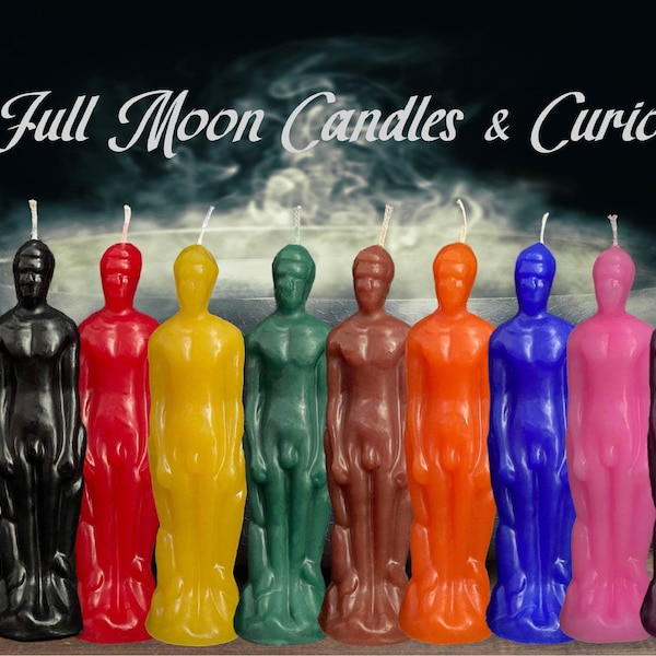 Full Body Male Tall Human Figure Image Candle Ritual Candle God Candle 10 Colors