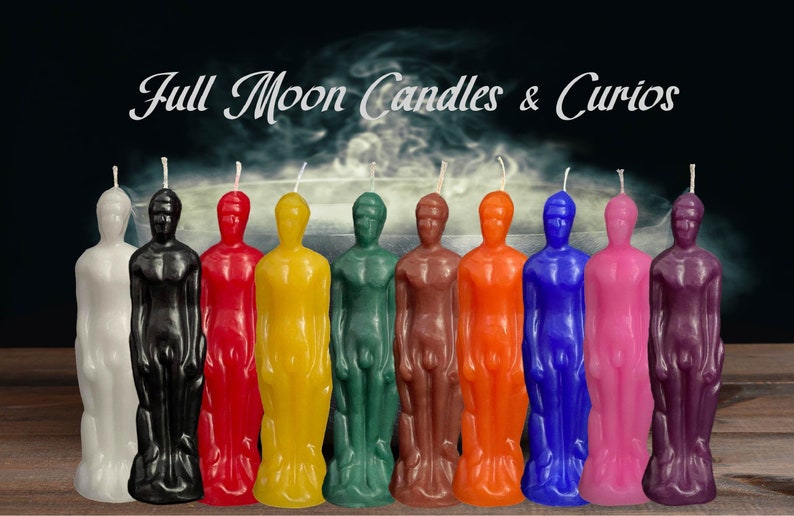 Full Body Male Tall Human Figure Image Candle Ritual Candle God Candle 10 Colors image 1