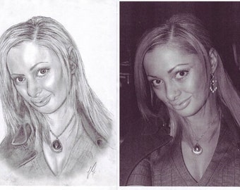 Custom Pencil Portrait from Photo