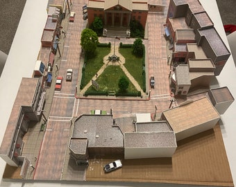 Diorama "Regreso al futuro" de Hill Valley (Versión II) - Etsy España