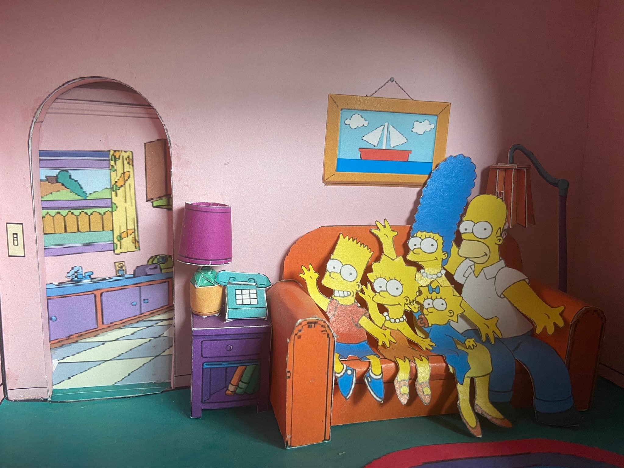 The Simpson's Diorama - Etsy