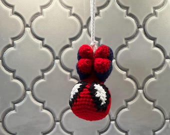 Percha de coche de Spider-Man tejida a crochet