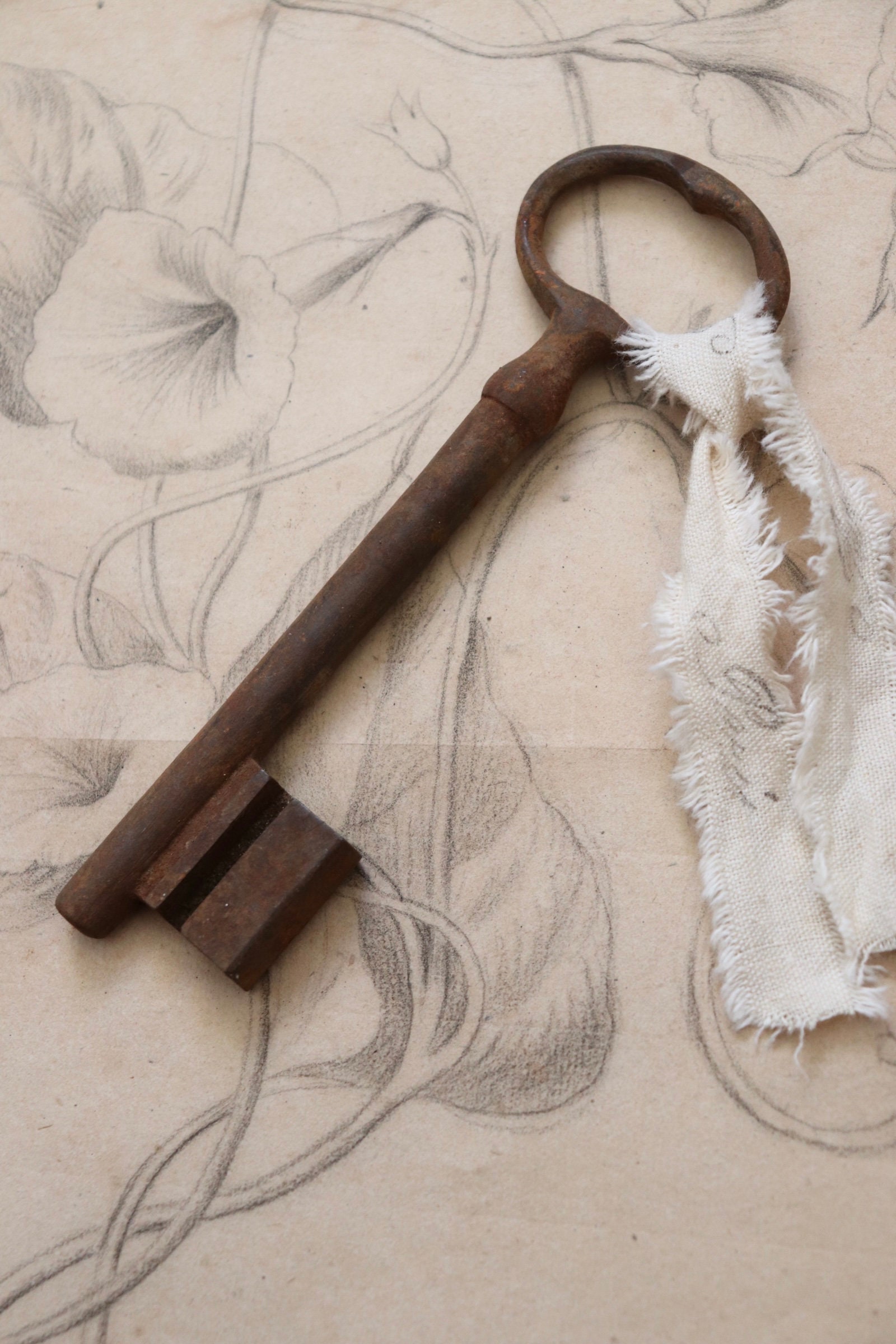 Huge French Chateau Key Antique