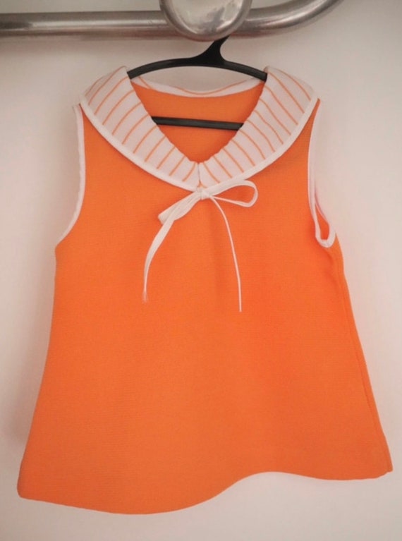 Cute vintage 1970s french baby dress 6M