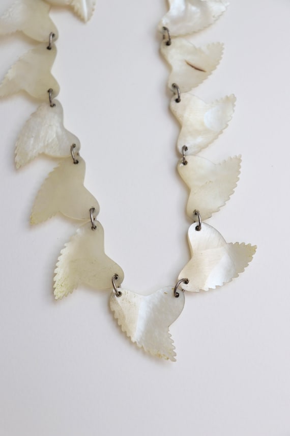 1940s french parisian mop mother of pearl necklace - image 5