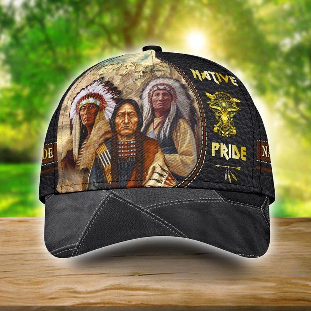 Custom Baseball Cap Custom Native American Baseball Cap Print ...