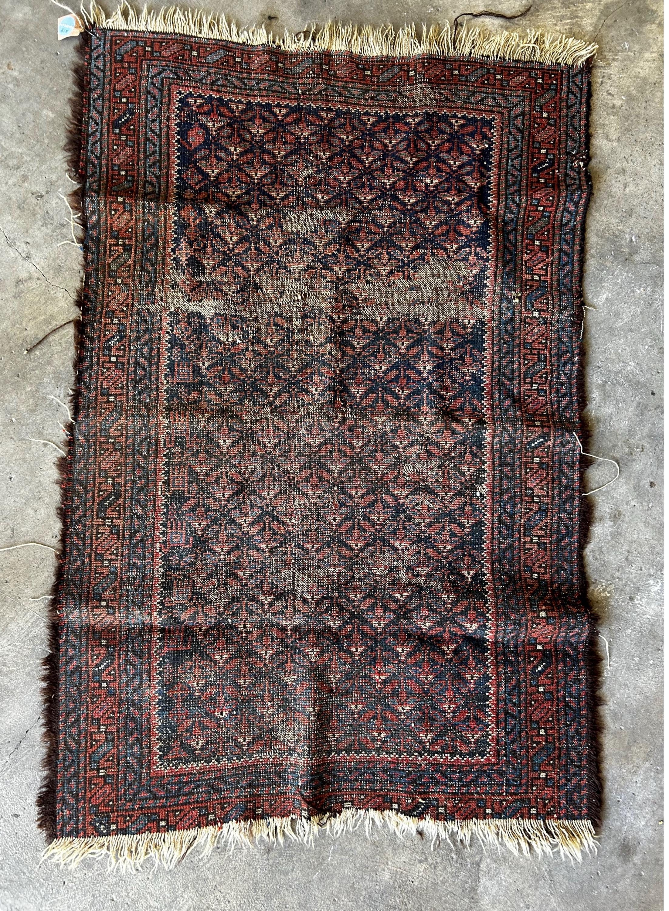 ラグ・カーペット Baluch small rug Baluch Rugs - Etsy
