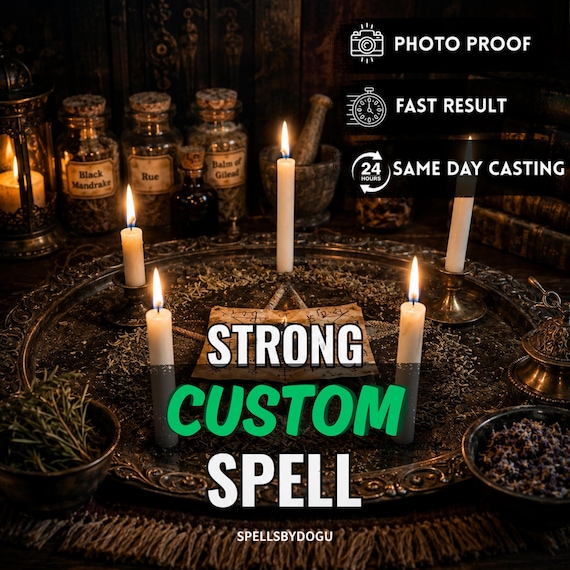 Ultra Strong Custom Spell Same Day Casting, Etsy Witch Spell Work, Obsession Love Spell, Career Spell, Witchcraft