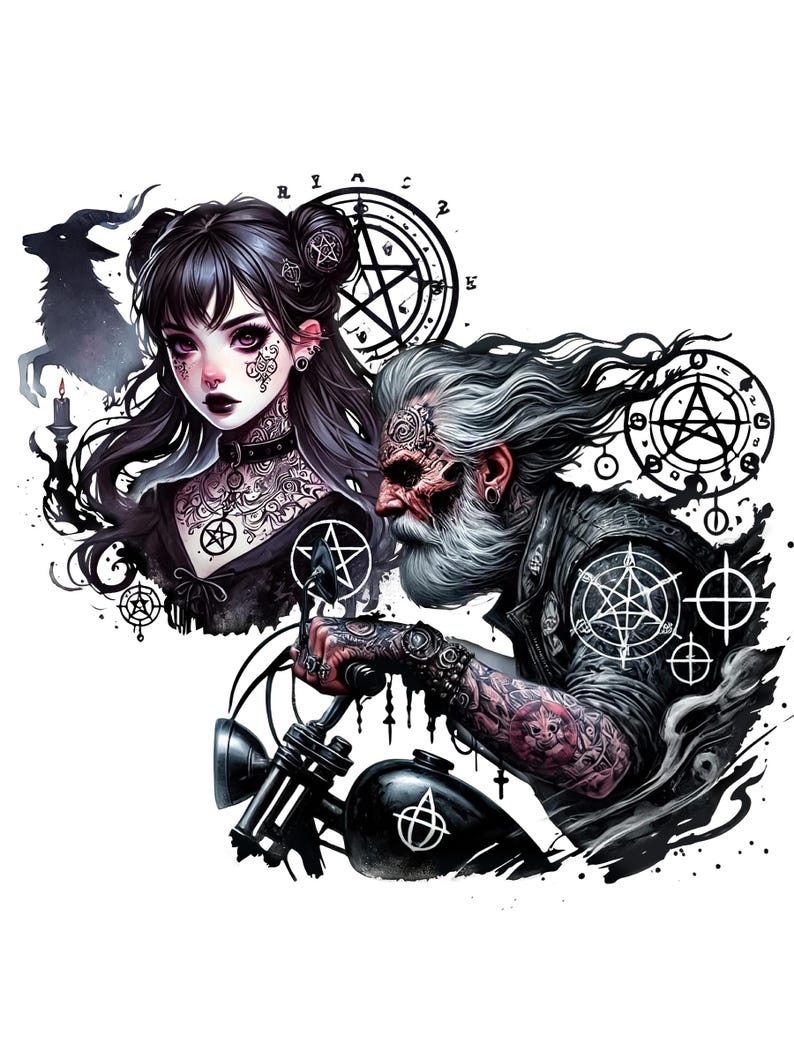 Occult Clipart Bundle, Mystical Symbols Collection, Esoteric Gothic Art ...