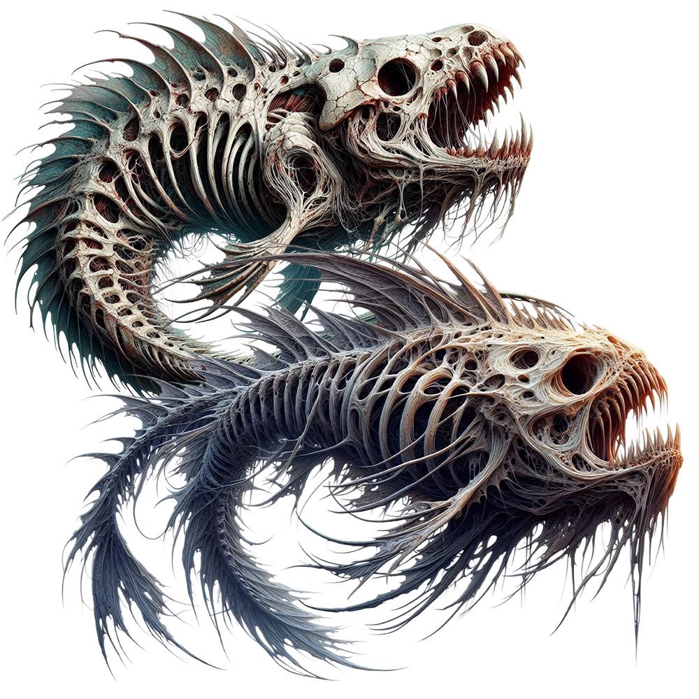 Scary Fish Clipart – 25 PNG Transparent Backgrounds, Dark Sea Creature ...