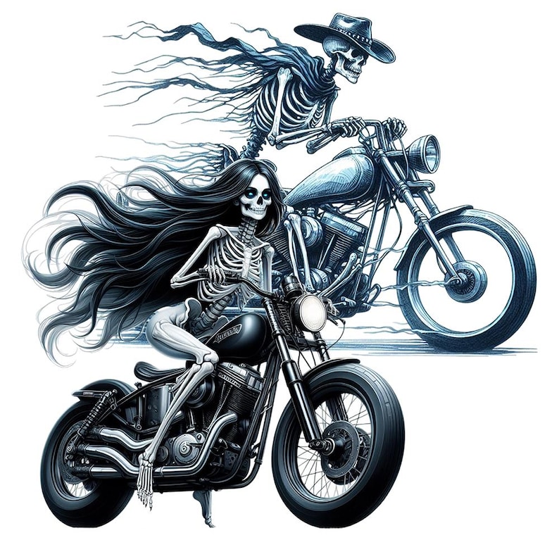 Skeleton Motorcyclist Clipart. 25 PNG Transparent Backgrounds (digital ...