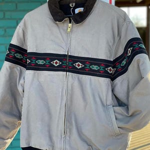 90s Carhartt Aztec Jacket - Etsy