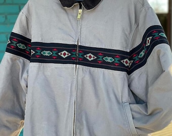 Vintage 1990s Carhartt Aztec Jacket / Workwear / Streetwear