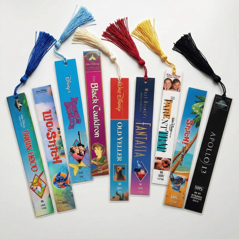 Pack of 100 Printable Vintage VHS Tape Bookmarks – Retro 80s-90s ...