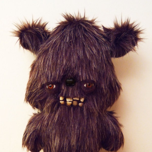 Bruno, with teeth - Artist Teddy Bear - Handmade and OOAK - Decorative Doll