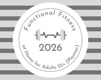 4-Week Functional Fitness Planner for Adults 55+ – Printable Workout Log