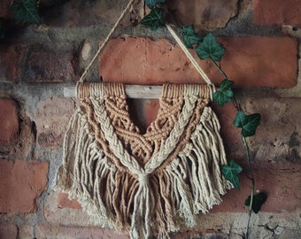 Plant dyed macrame decor