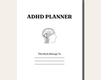 ADHD Planner - Daily, Weekly, Monthly Organizer (Printable PDF)